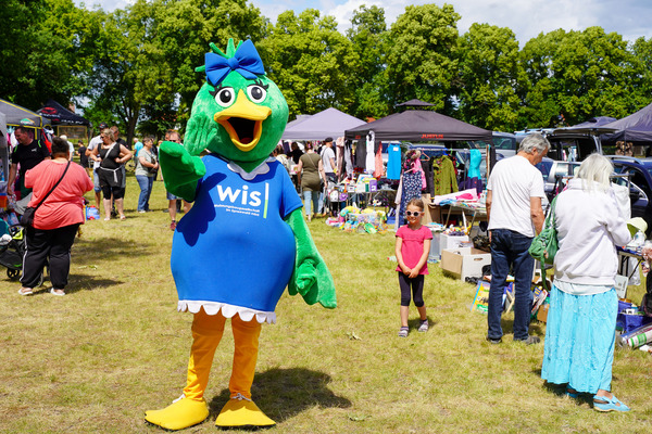 Unsere WIS Liesl war natürlich auch beim Flohmarkt Vetschau dabei